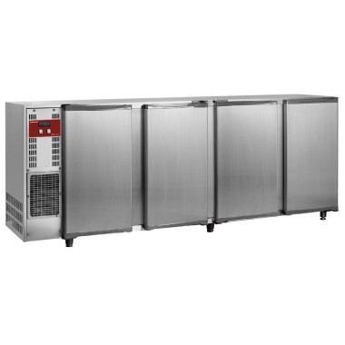 DIAMOND - Refroidisseur de bouteilles inox 4 portes 783 l