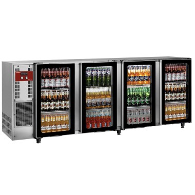 DIAMOND - Refroidisseur de bouteilles 4 portes vitrées 783 l