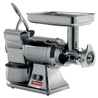 DIAMOND - Combiné hachoir 22 à viande + râpe à parmesan