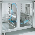 DIAMOND - Table réfrigérée négative murale 2 portes GN 260L.