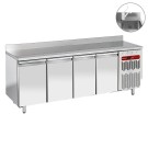 DIAMOND - Table réfrigérée murale ventilée 4 portes+évier