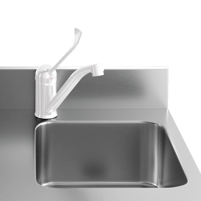 DIAMOND - Table réfrigérée murale ventilée 4 portes+évier