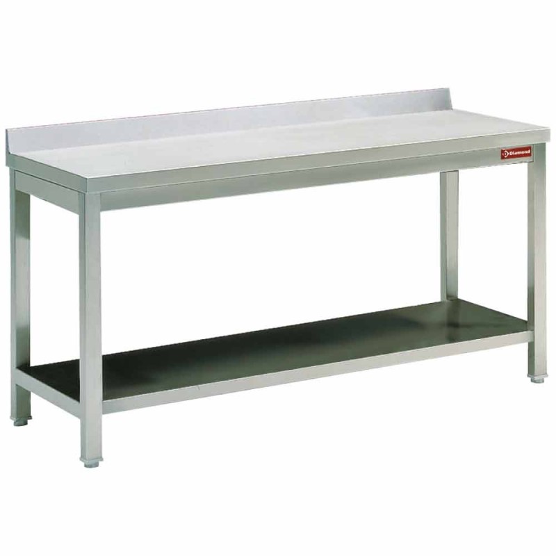 DIAMOND - Table de travail - sous tablette + bord 1000mm