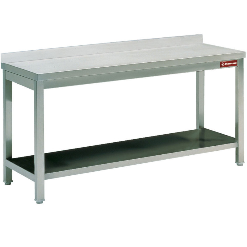 DIAMOND - Table de travail et sous tablette + bord arrière