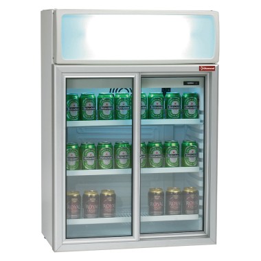 DIAMOND - Vitrine réfrigérée 100 litres portes coulissantes
