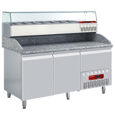 DIAMOND - Ensemble table réfrigérée et structure