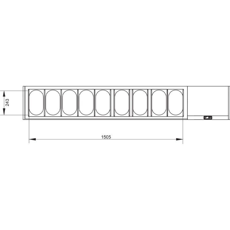 DIAMOND - Ensemble table et structure réfrigérée
