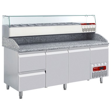 DIAMOND - Ensemble table et structure réfrigérée :
