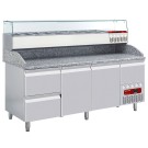 DIAMOND - Ensemble table et structure réfrigérée :