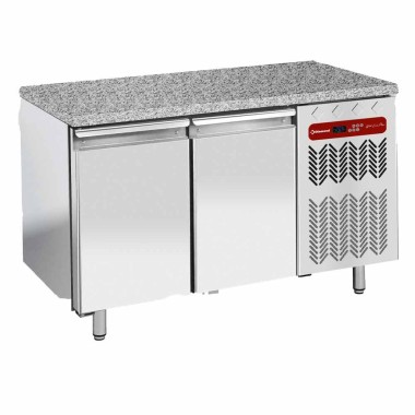 DIAMOND - Table réfrigérée négative 2 portes top en granit