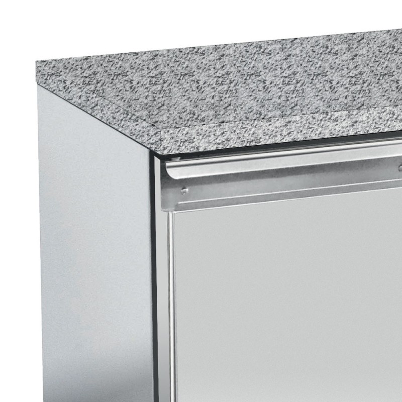 DIAMOND - Table réfrigérée négative 2 portes top en granit