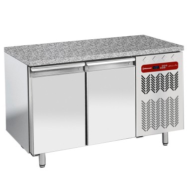 DIAMOND - Table réfrigérée ventilée 2 portes top - granit