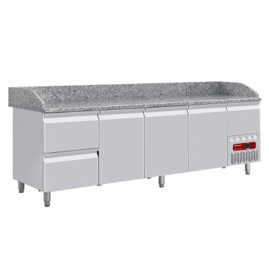 DIAMOND - Ensemble table frigo et structure réfrigérée