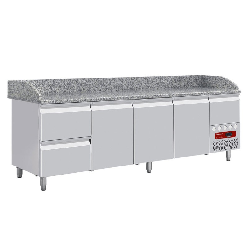 DIAMOND - Ensemble table frigo et structure réfrigérée