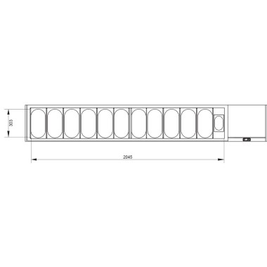 DIAMOND - Ensemble table frigo + structure réfrigérée