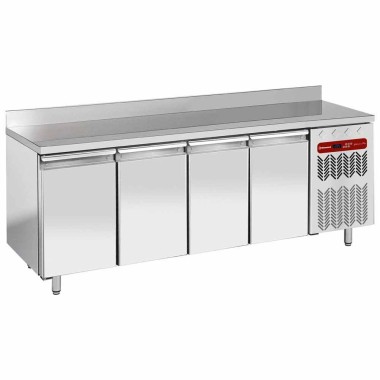 DIAMOND - Table réfrigérée murale négative 4 portes 760 litres