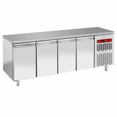 DIAMOND - Table réfrigérée négative ventilée 4 portes 600 x 400