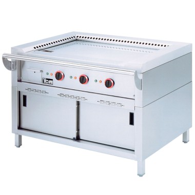 DIAMOND - Plaque teppanyaki électrique 3 x 4.7 kw sur armoire
