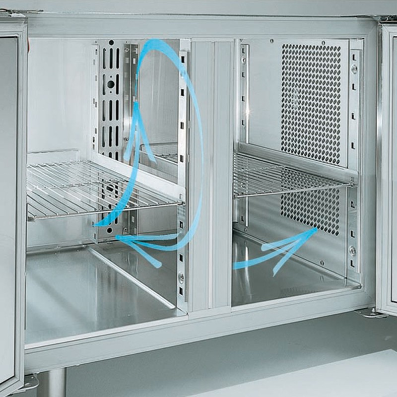 DIAMOND - Table de congélation ventilée 2 portes