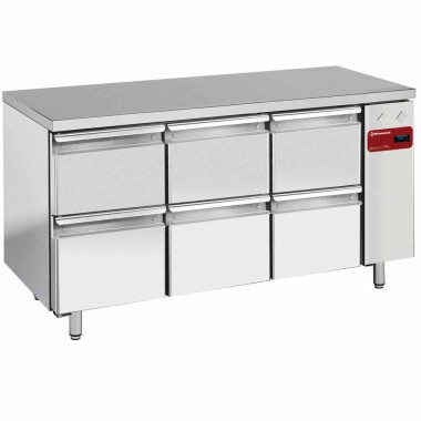 DIAMOND - Table frigorifique composée inox