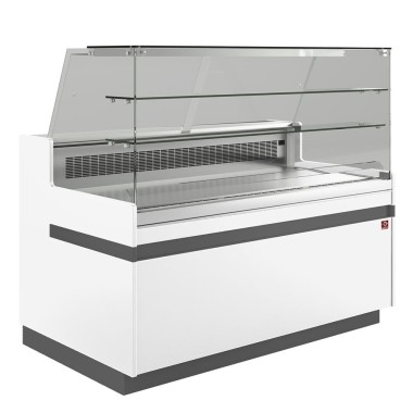 DIAMOND - Comptoir vitrine réfrigérée blanche