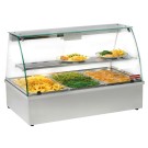 DIAMOND - Vitrine chauffante bain - marie 3 GN 1/1 panoramique
