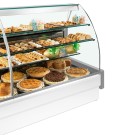 DIAMOND - Comptoir vitrine réfrigéré gris / blanc