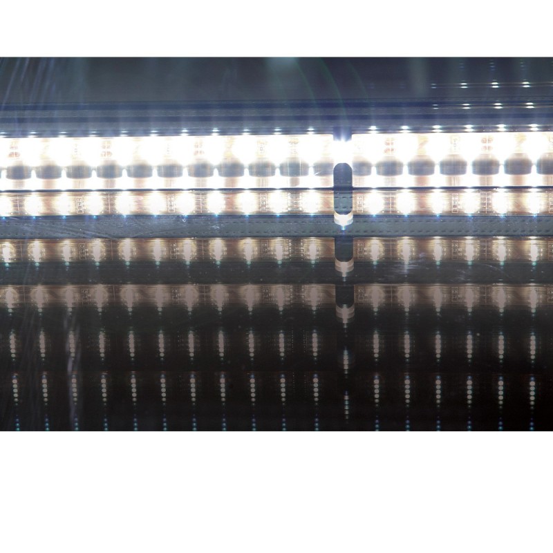 DIAMOND - Vitrine chauffante ventilée 2 niveaux noire