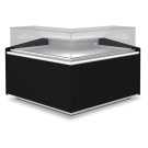 DIAMOND - Angle ouvert 90 ventilé vitre basse noir