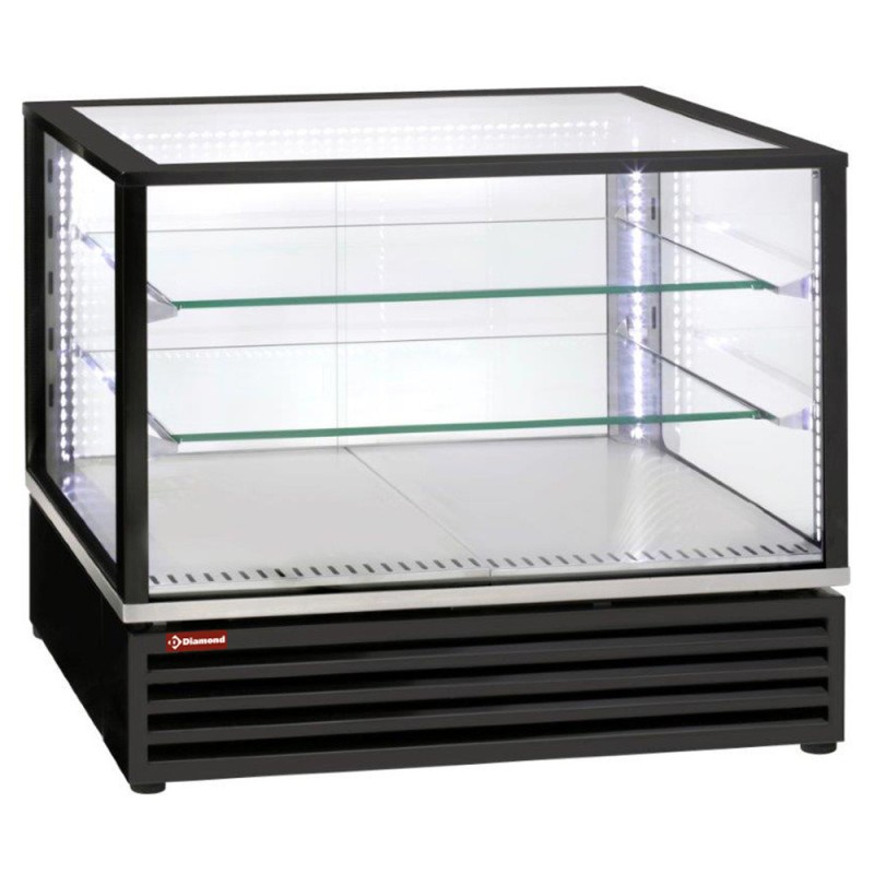 DIAMOND - Vitrine réfrigérée ventilée 3 niveaux noire