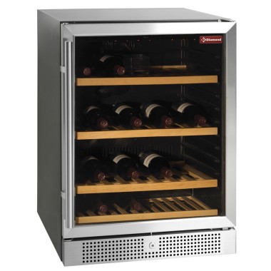 DIAMOND - Cave à vins ventilée 160L black