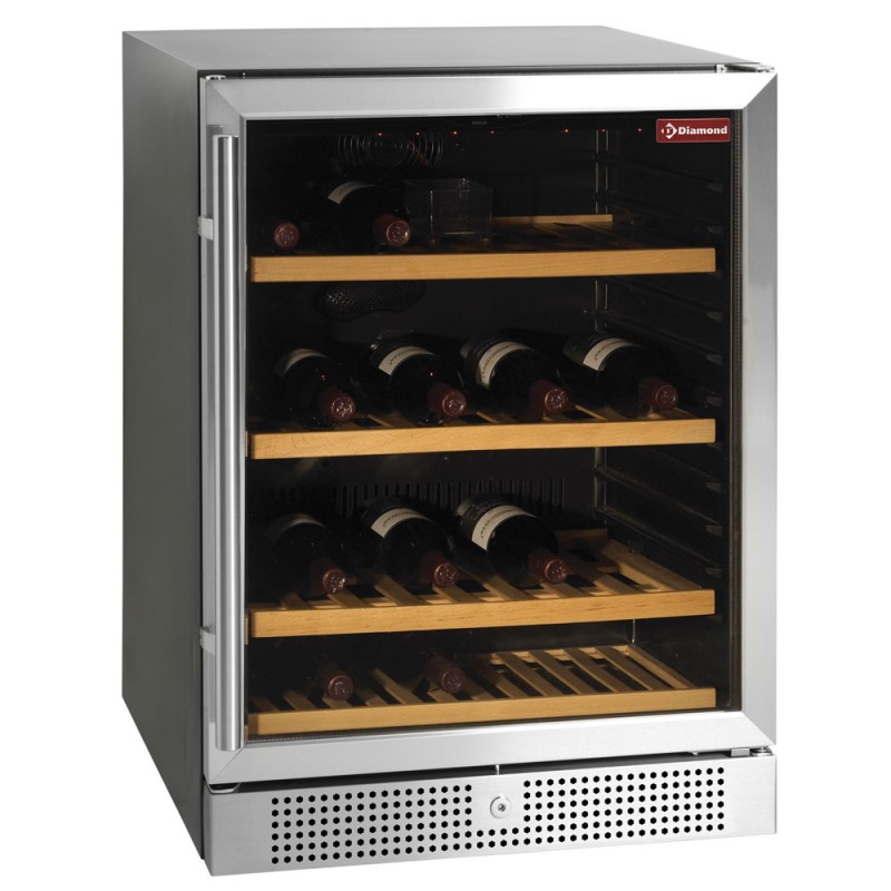 DIAMOND - Cave à vins ventilée 160L black