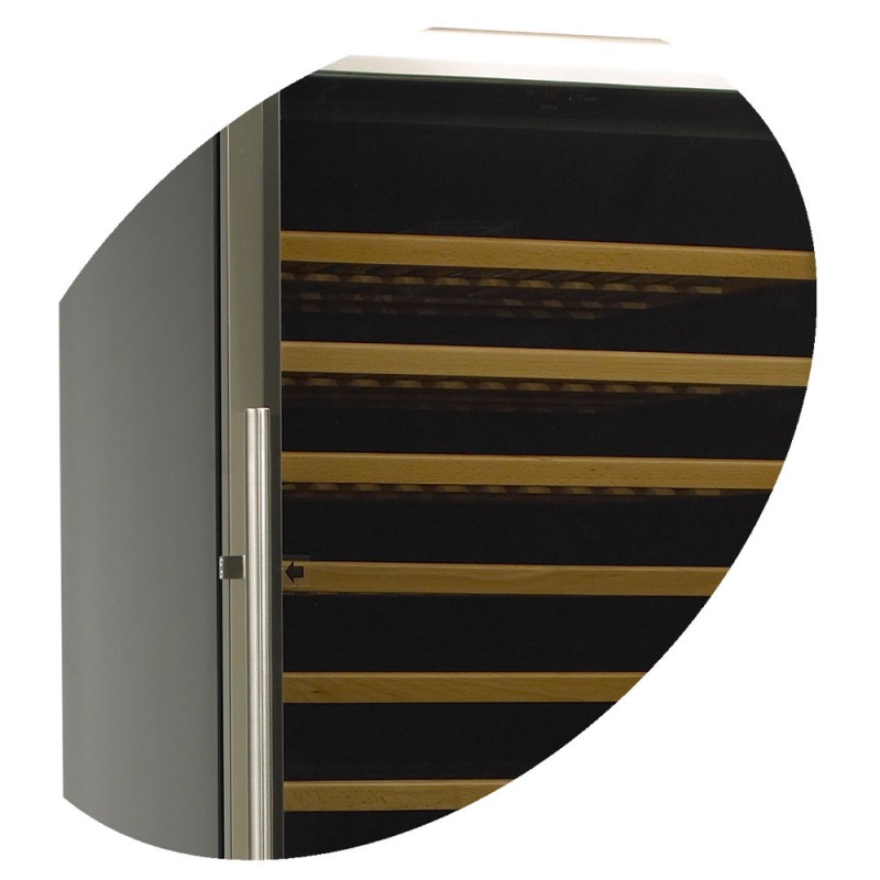 DIAMOND - Cave a vins ventilée 375L 2 bi-temperature black