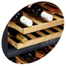 DIAMOND - Cave a vins ventilée 375L 2 bi-temperature black