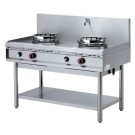 DIAMOND - Fourneau wok gaz 2 feux 2 x 13 kw
