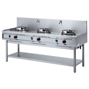 DIAMOND - Fourneau wok gaz 3 feux 3 x 13 kw