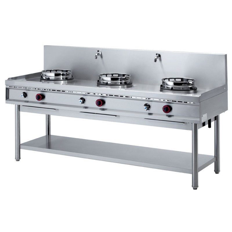 DIAMOND - Fourneau wok gaz 3 feux 3 x 13 kw
