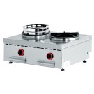 DIAMOND - Feux wok gaz de table 2 feux 2 x 13 kw