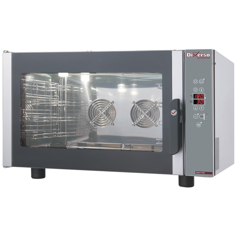 DIAMOND - Four électrique vapeur-convection 4 GN - 600x400