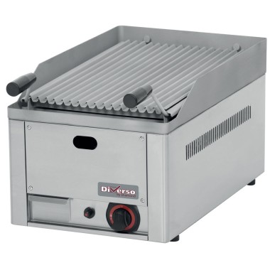 DIAMOND - Grill pierre de lave 1/2 module 4kw