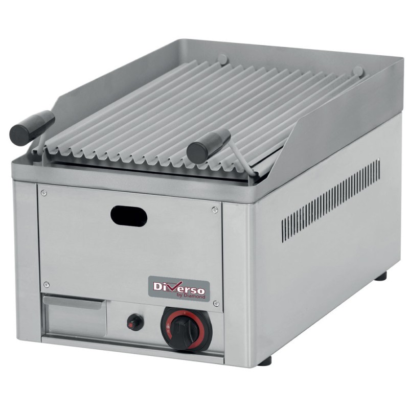 DIAMOND - Grill pierre de lave 1/2 module 4kw