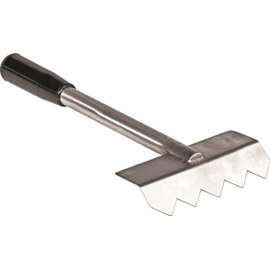 COMBISTEEL - Grattoir pour grill pierre lavique rainuré