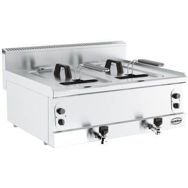 COMBISTEEL - Friteuse a gaz 2 x 8 l largeur 800 mm
