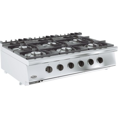 COMBISTEEL - Cuisinière à gaz 6 bruleurs