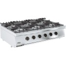 COMBISTEEL - Cuisinière à gaz 6 bruleurs