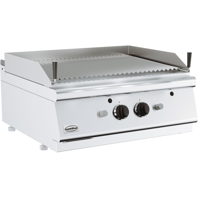 COMBISTEEL - Grill pierre de lave gaz