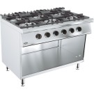 COMBISTEEL - Cuisinière à gaz 6 bruleurs