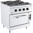 COMBISTEEL - Cuisinière à gaz 4 bruleurs avec four à gaz