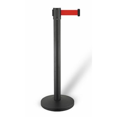 COMBISTEEL - Poteaux de guidage barrière noir set/2