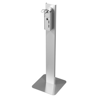 COMBISTEEL - Pole de désinfection distributeur inclus avec commande coude